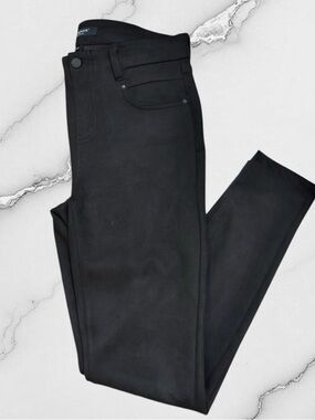 Liverpool Faux Suede High Rise Black Stretch Pants- 6/28 -Dark Aesthetic Moto